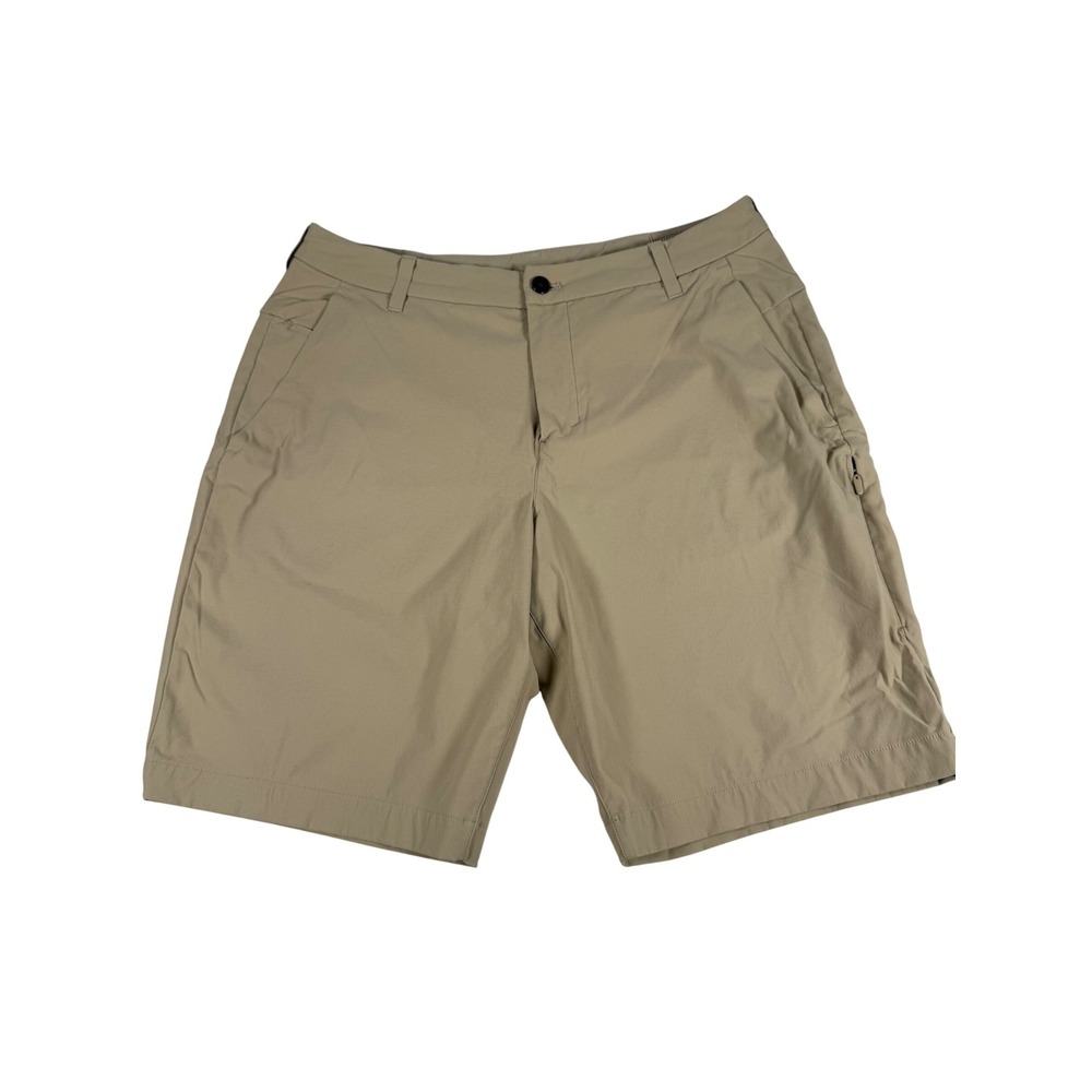 Lululemon Commission Mens‎ Khaki Tan Athletic Golf Casual Walking Shorts